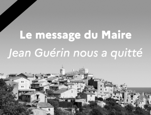 Le message du Maire – Jean Guérin nous a quitté
