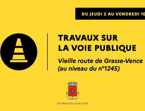 Travaux sur la voie publique : Vieille route de Grasse-Vence