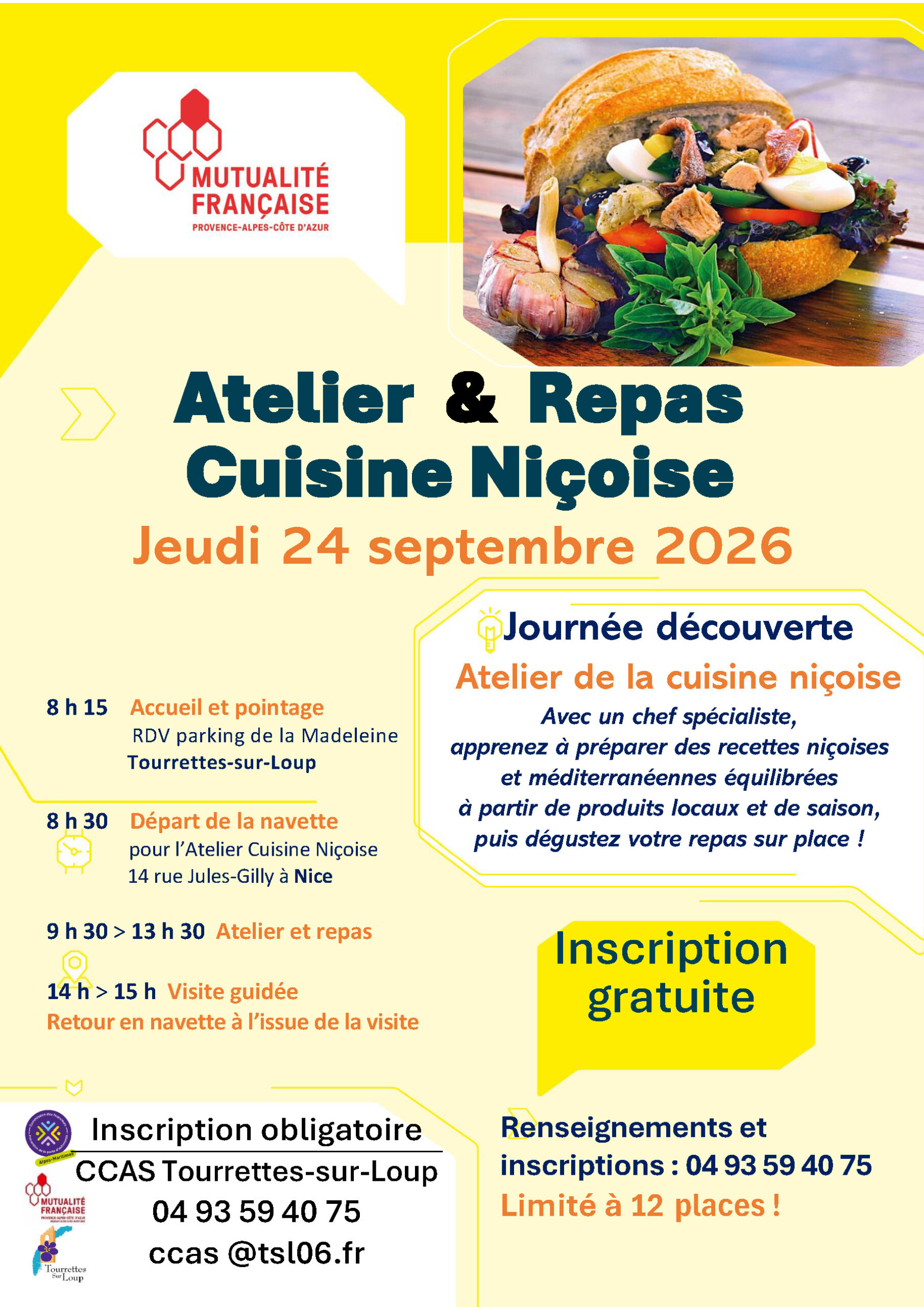 Atelier du CCAS : cuisine niçoise