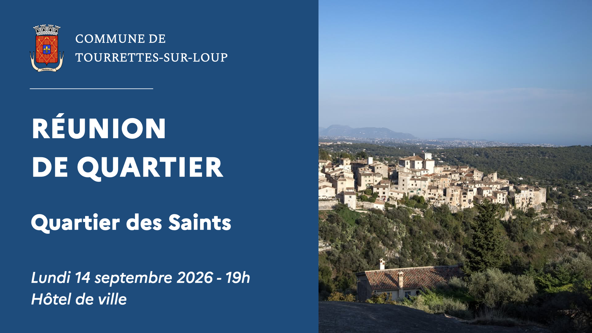 Réunion de quartier : Quartier des saints