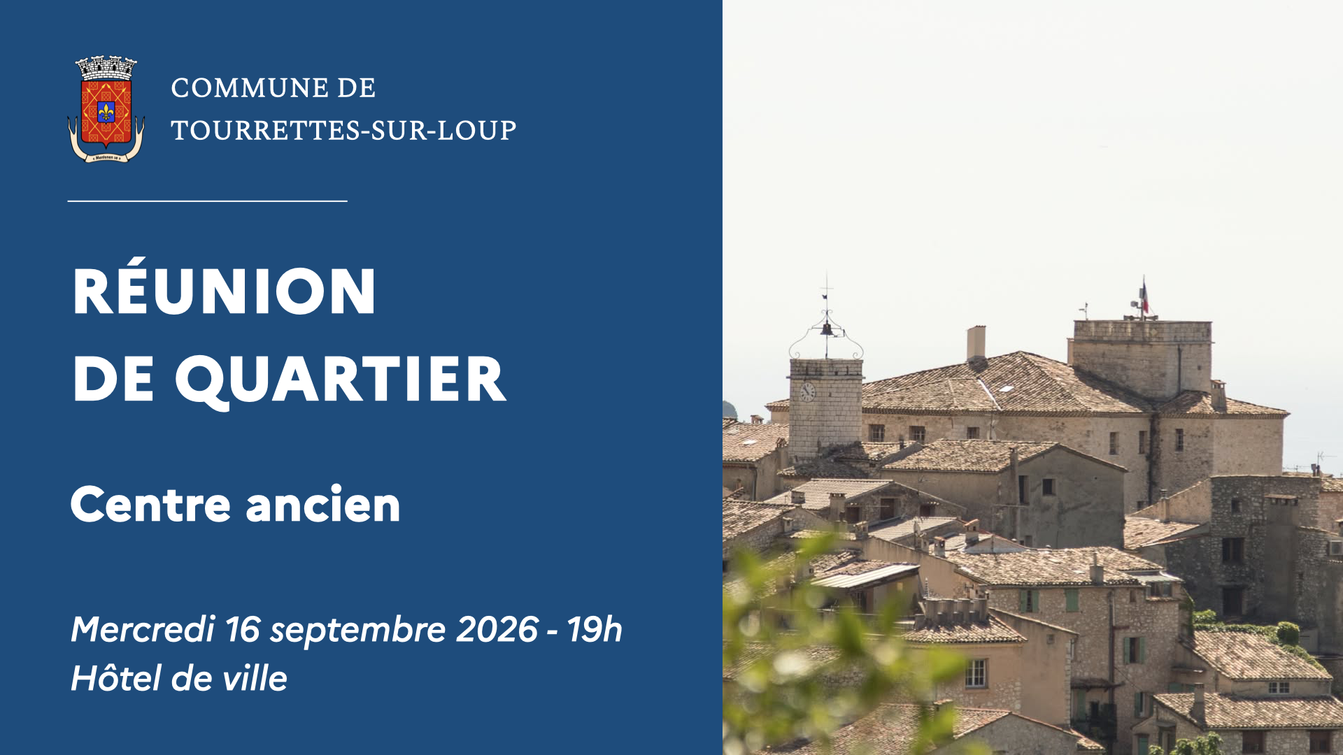 Réunion de quartier : Centre ancien