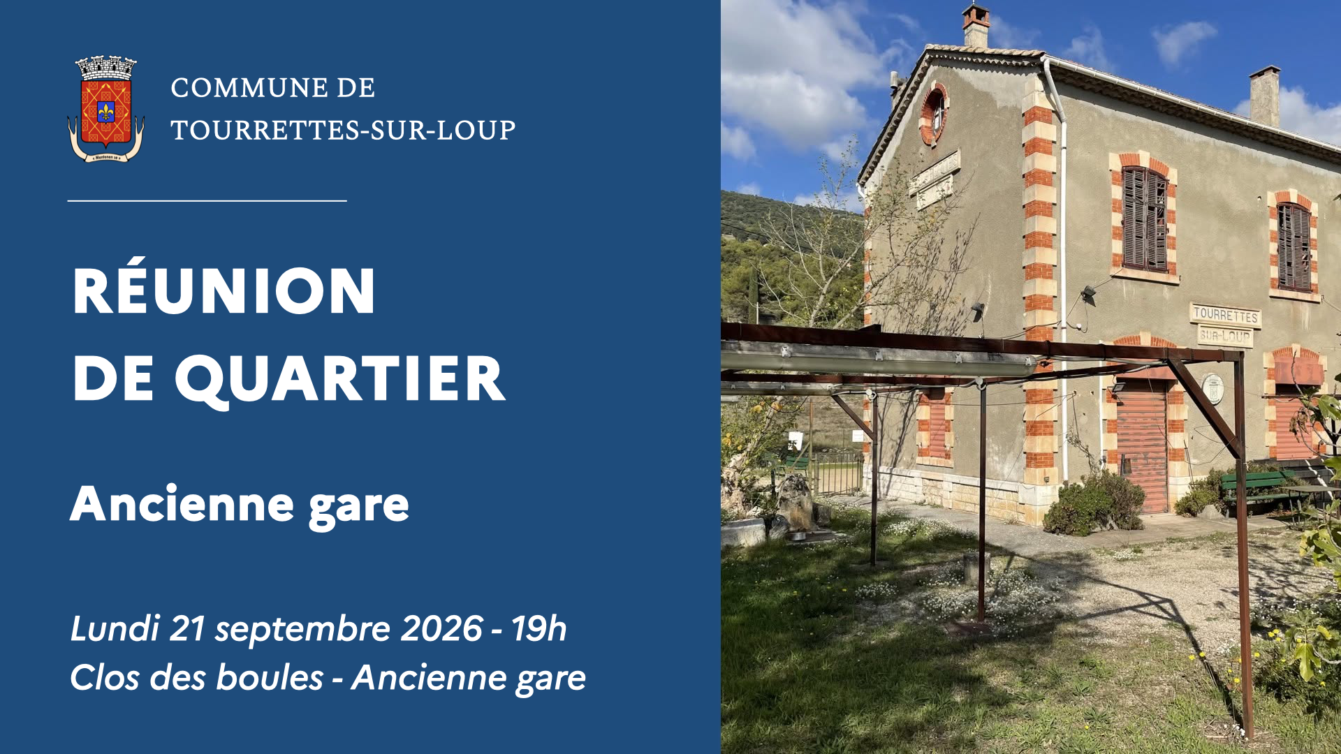 Réunion de quartier : Ancienne gare / Camassade