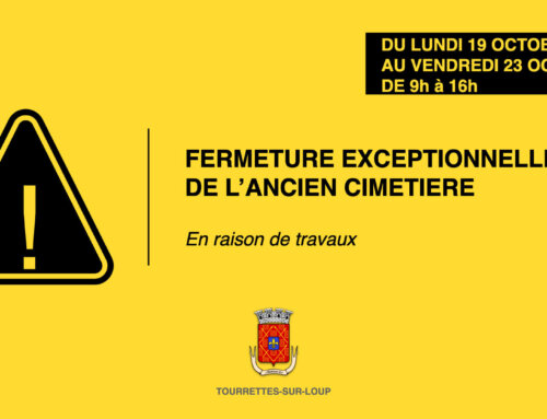 Fermeture exceptionnelle de l&rsquo;ancien cimetière